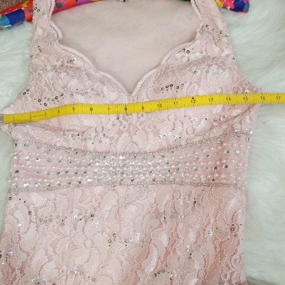 My Michelle Special Occasion Pink Prom Maxi dress. Size 3 - Picture 9 of 9